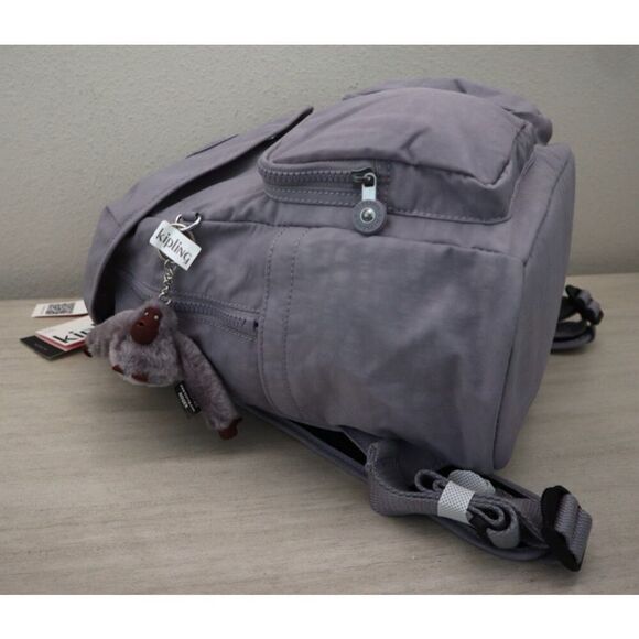 Kipling KI0365-0KG Women's Sz Medium Dove Gray Fiona Nylon Backpack - Picture 5 of 10